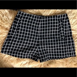 Grid Pattern Shorts